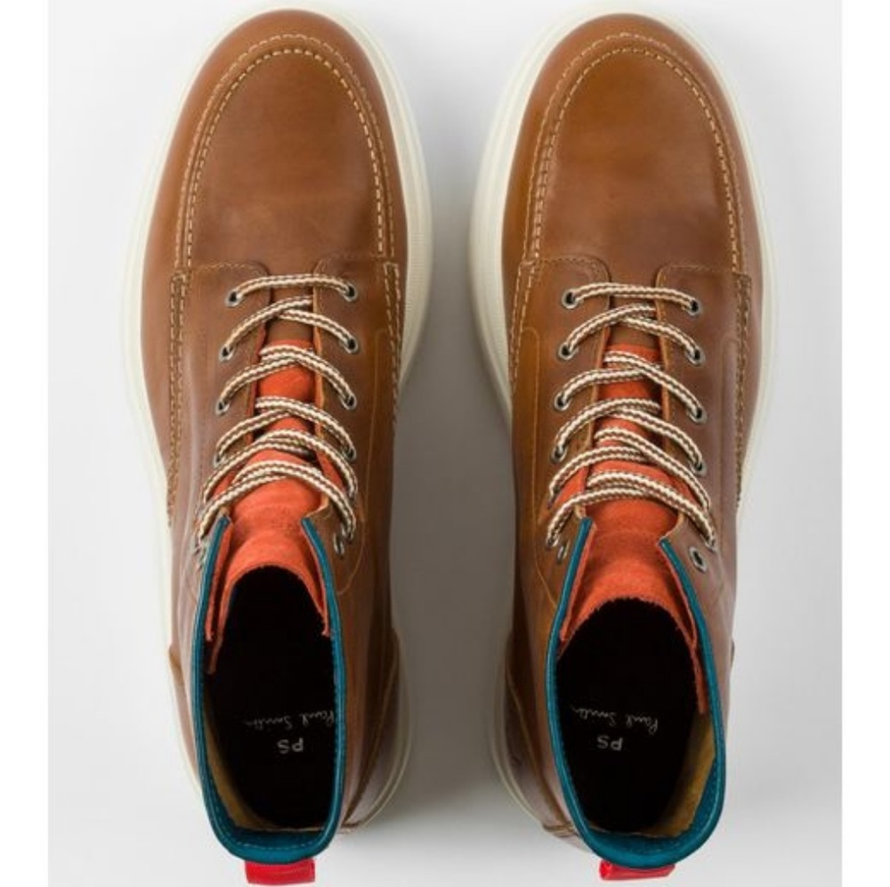 Paul Smith Men's Caplan Lace-Up Leather Ankle Boot